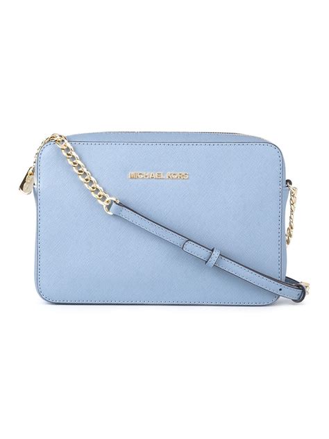 michael kors jet set travel crossbody bag blue|Michael Kors studded crossbody bag.